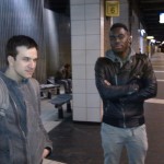 Waiting for the train at Porte de Clichy looking hard (actually thinking about combos)