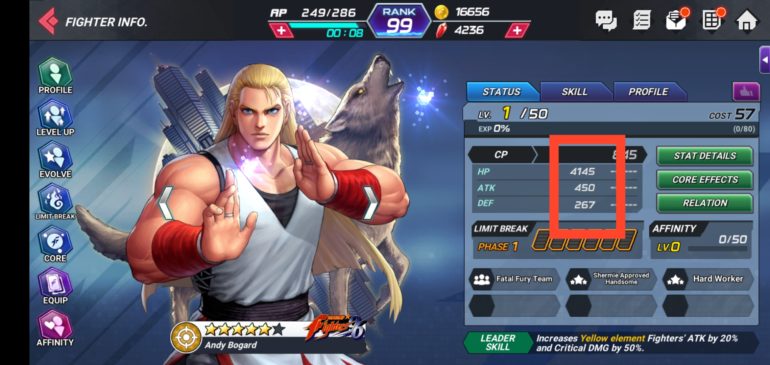 Gold Silver and Bronze characters in [ KOF ALL STAR ]